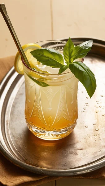 Nannari sharbat with natural syrup