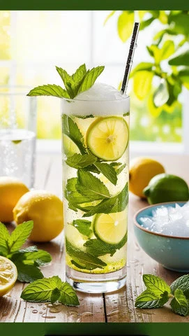 Refreshing Lemon-Mint Mojito Recipe | Easy Homemade Mojito