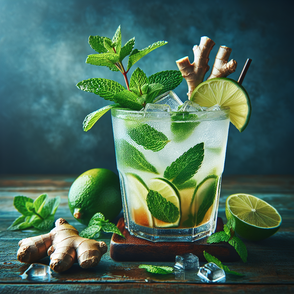 Virgin Mojito with Ginger Zest