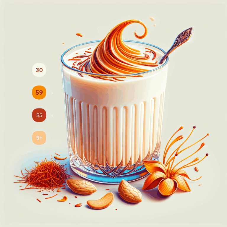 Badam Milk with Saffron Swirls | Summer Recipe