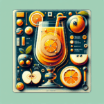 Glass of Orange Juice with Apple Zing drink