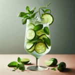 cucumber mint cooler with lime mist