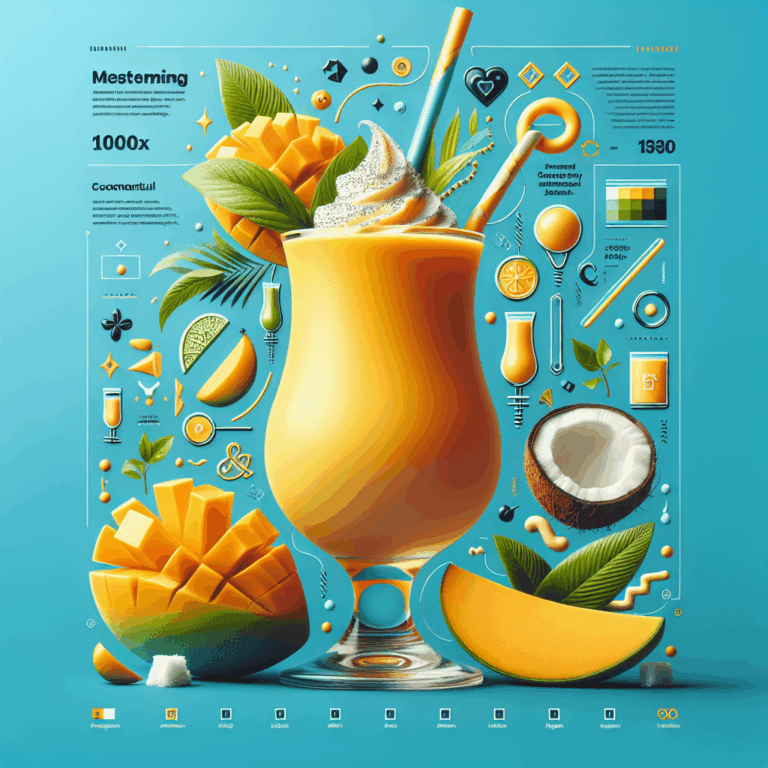 Mango Smoothie with Coconut Cream Recipe: Easy Tropical Recipe
