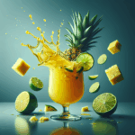 Refreshing Pineapple Juice with Lime Splash