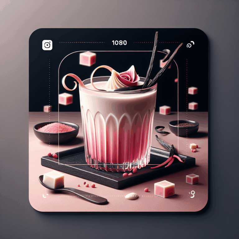 Rose Milk with Vanilla Threads: Summer Refreshment